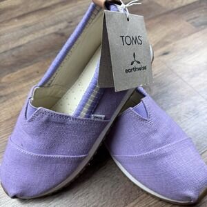Toms Alpargata Slip On Loafers Youth Size 5.5 Purple